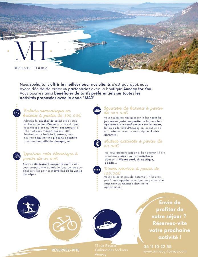 Le Lake - Vue Lac Et Montagne - Majord'Home Анси Екстериор снимка